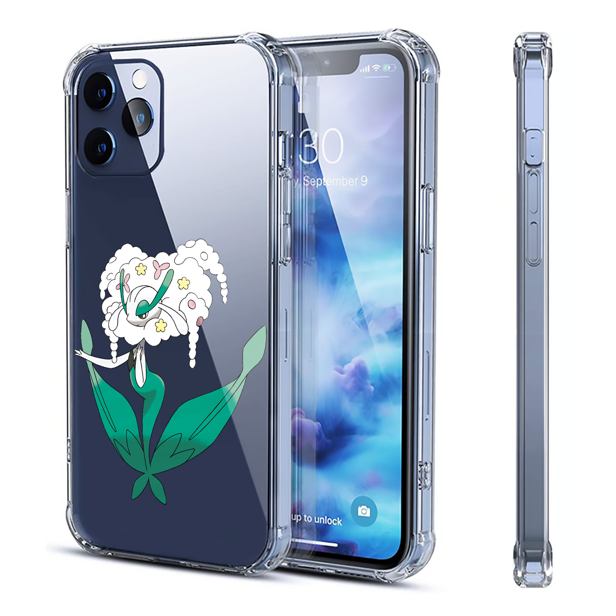 （画像用） ポケットモンスター Pokémon 【iPhone 12シリーズ対応】透明スマホケース（クリアソフトケース）